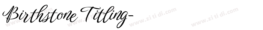 Birthstone Titling字体转换